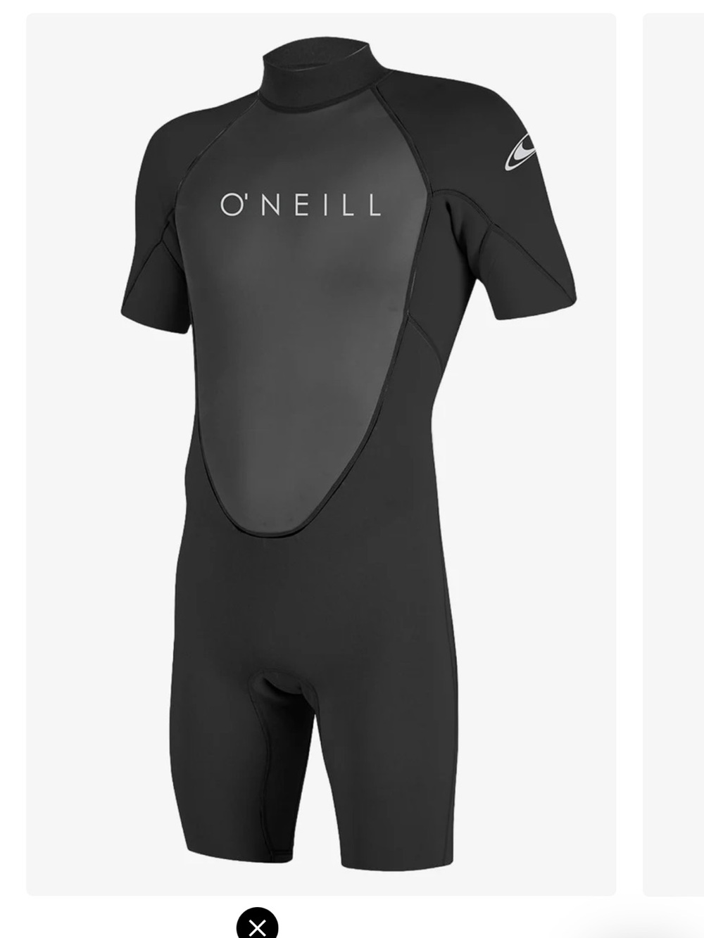 O'Neill Black Short Sleeve Springsuit Wetsuit